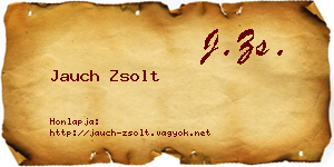 Jauch Zsolt névjegykártya