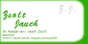 zsolt jauch business card